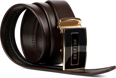 EDIFIER Men Party Brown Artificial Leather Belt