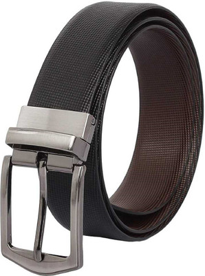 new pine Men Formal, Casual, Party, Evening Black, Brown Artificial Leather Reversible Belt
