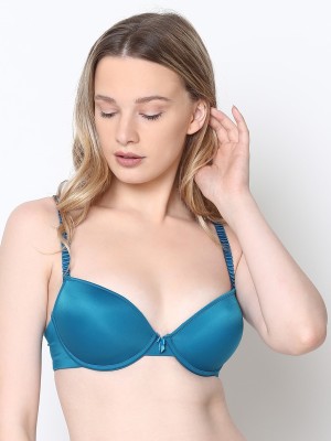 Susie Women Balconette Heavily Padded Bra(Blue)