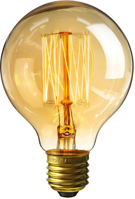Lightwale 40 W Basic Globe E27 Incandescent Bulb(Yellow)