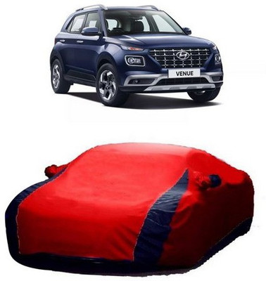 AAMANG Car Cover For Hyundai Venue (With Mirror Pockets)(Red)