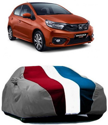 AAMANG Car Cover For Honda Brio (With Mirror Pockets)(Red, Blue, Grey)