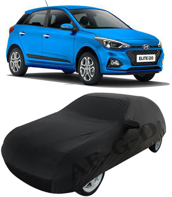 Decorzy Car Cover For Hyundai Elite i20 (With Mirror Pockets)(Black)