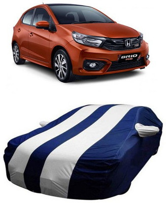AASDEE Car Cover For Honda Brio (With Mirror Pockets)(White)