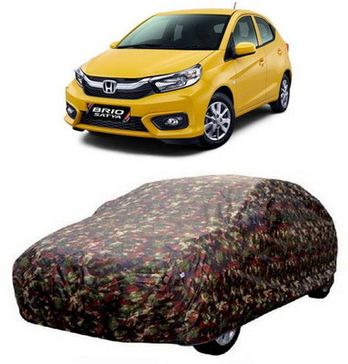 AAMANG Car Cover For Honda Brio (Without Mirror Pockets)(Multicolor)