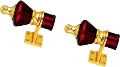 GROWNIX Maroon Rod Rail Bracket Metal(Pack of 2)