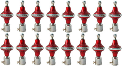 GROWNIX Red Rod Rail Bracket Metal(Pack of 16)