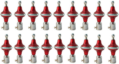 GROWNIX Red Rod Rail Bracket Metal(Pack of 18)
