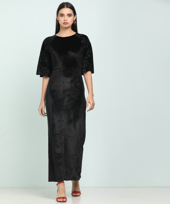 AND Women Maxi Black Dress