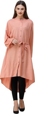 SILK ROUTE London Women Fit and Flare Pink Dress