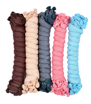 LA FEMINAE Cotton Blend Solid Women Dupatta