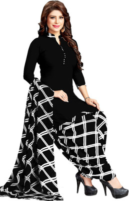Fashion Valley Crepe Solid Salwar Suit Material(Unstitched)