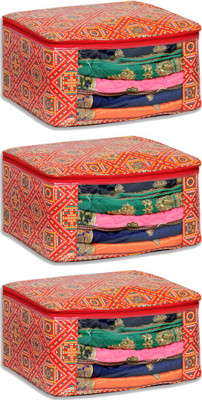 ZAKHRO 3 Multi Saree Covers - 3 Pcs ZS17149B-RED-3(Multicolor)