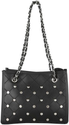 PEOPLE Women Black Handbag