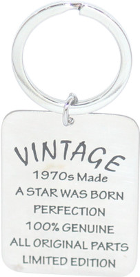 Aura Vintage Style 1970s Made Gift Key Ring For Dad Mom Grandpa Key Chain