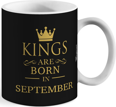 Wagwan King are born in September Happy birthday Ceramic Coffee Mug(350 ml)