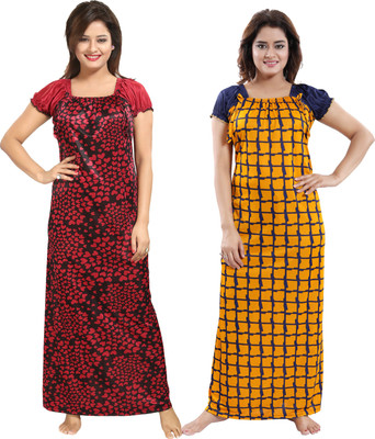 Babesa Women Nighty(Multicolor)