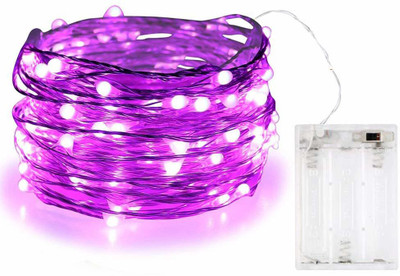 MIRADH 30 LEDs 3 m Purple Steady Water Drop Rice Lights(Pack of 1)