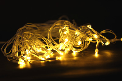 ESP 200 LEDs 10.16 m Yellow Steady String Rice Lights(Pack of 1)