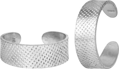 Rinayra Jewels Classy Engraved Silver Toe Ring-TRRD004 Sterling Silver Toe Ring Set