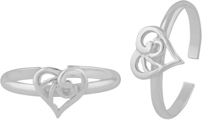Rinayra Jewels Heartiest Silver Toe Ring-TR399 Sterling Silver Toe Ring Set