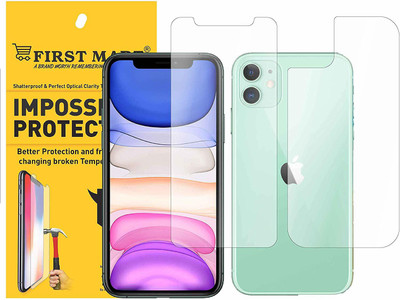 FIRST MART Front and Back Screen Guard for Iphone 11(Pack of 1)