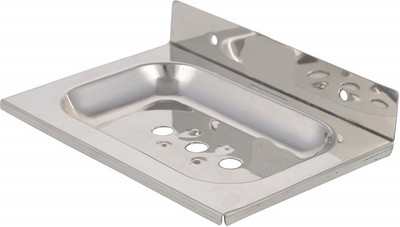 ECSTASY Stainless Steel Heft Soap Dish Soap Stand Case Soap Holder Dish for Bathroom(STEEL)