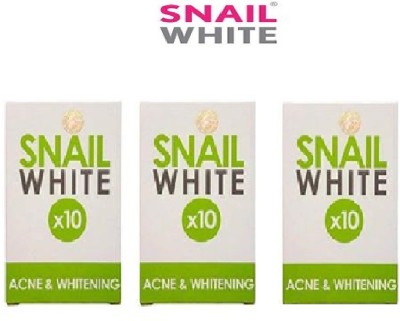 Snail White White X10 Soap For Pore Minimizing(Pack Of 3)(3 x 23.33 g)