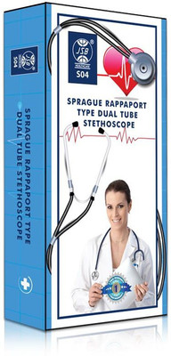 60% OFF on JSB S04 Sprague Rappaport Dual Thick Tube Acoustic Stethoscope(Black) 60% OFF on JSB S04 Sprague Rappaport Dual Thick Tube Acoustic Stethoscope(Black)