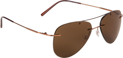 Aislin Aviator Sunglasses(Brown)