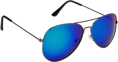 NuVew Aviator Sunglasses(For Men & Women, Green, Blue)