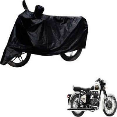 Shree ji traders Two Wheeler Cover for Royal Enfield(Classic 500, Black)