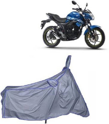Newlo Two Wheeler Cover for Suzuki(Gixxer, Silver)