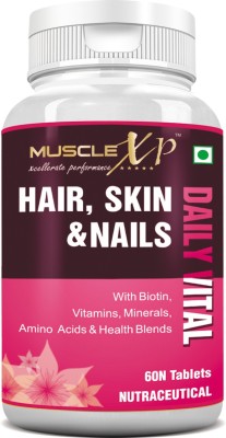 MuscleXP Biotin Hair Skin and Nails Complete Multivitamin with Amino Acids  (60 Tablets)