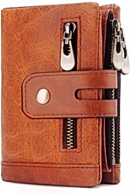 SPIFFY Men Brown Artificial Leather Wallet(9 Card Slots)