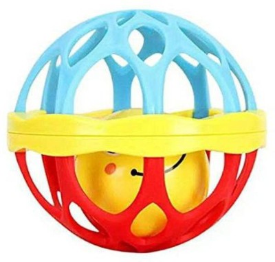 Nabhya Soft Plastic Rubber Body Rolling Hand Bell Ball Baby Rattles Toy for Kids Rattle Rattle _4 Rattle(Multicolor)
