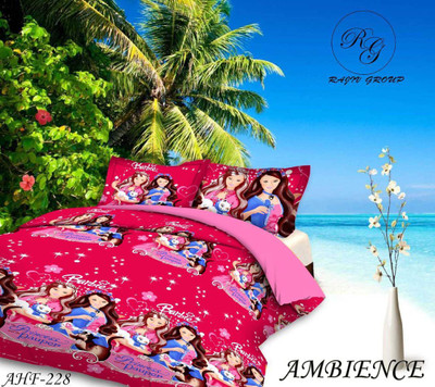 Nagpal Traders Cotton Queen Flat 130 TC 3D Printed Bedsheet(Pack of 1, Multicolor)