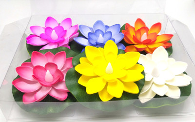 newebit Water Sensor Floating Tea Light Candle Candle(Multicolor, Pack of 6)