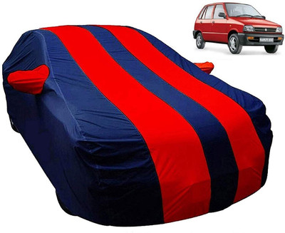 SNJV GRG Car Cover For Maruti Suzuki 800 (With Mirror Pockets)(Red, Blue)