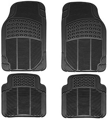 Autofetch Rubber Standard Mat For  Universal For Car(Black)