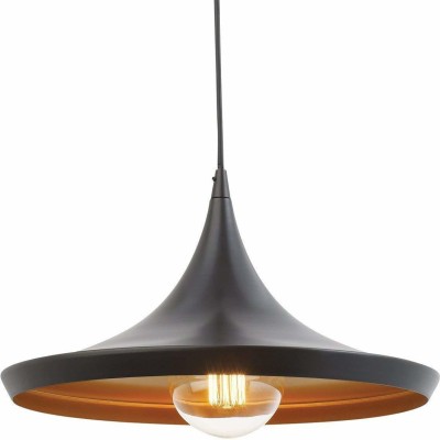 Sinoman Vintage Metal Tulip Shape Black Hanging Light Pendants Ceiling Lamp(Black)