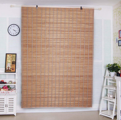 Kurtzy 180 cm (6 ft) Blends Window Curtain Single Curtain(Plain, Brown)