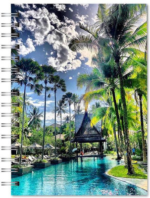Family store spiral Pad Regular Notebook Single Rule 400 Pages(Multicolor)