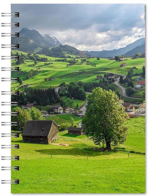 Family store spiral Pad Regular Notebook Single Rule 400 Pages(Multicolor)