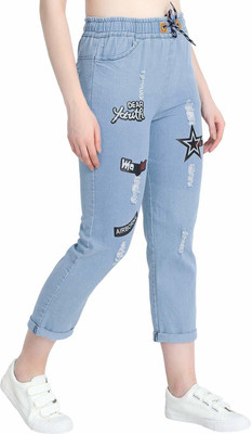 Zooni Collection Jogger Fit Women Light Blue Jeans