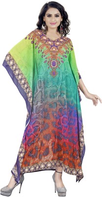 REYANS Printed Georgette Women Kaftan