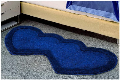 KALYAN GLOBAL Polyester Door Mat(Light Blue, Large)