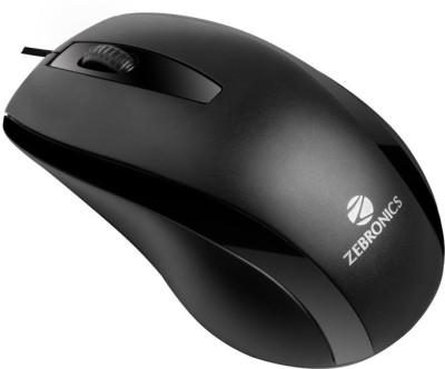 ZEBRONICS ALEX Wired Optical Mouse(USB 2.0, Black)