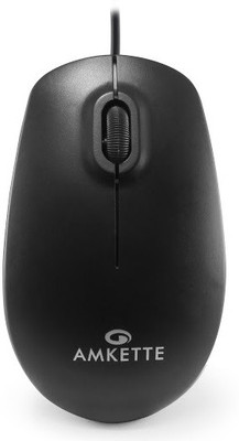 Amkette Kwik Pro 7 Wired Optical Mouse(USB 2.0, Black)