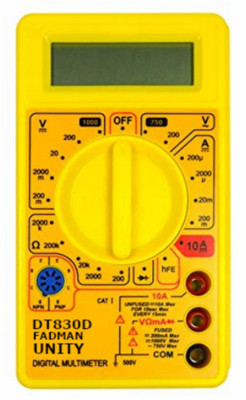 FADMAN Unity LCD Display Multimeter Digital Multimeter(Multicolor 2000 Counts)